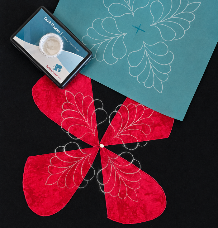 How do I position a stencil when I can't see through it?
