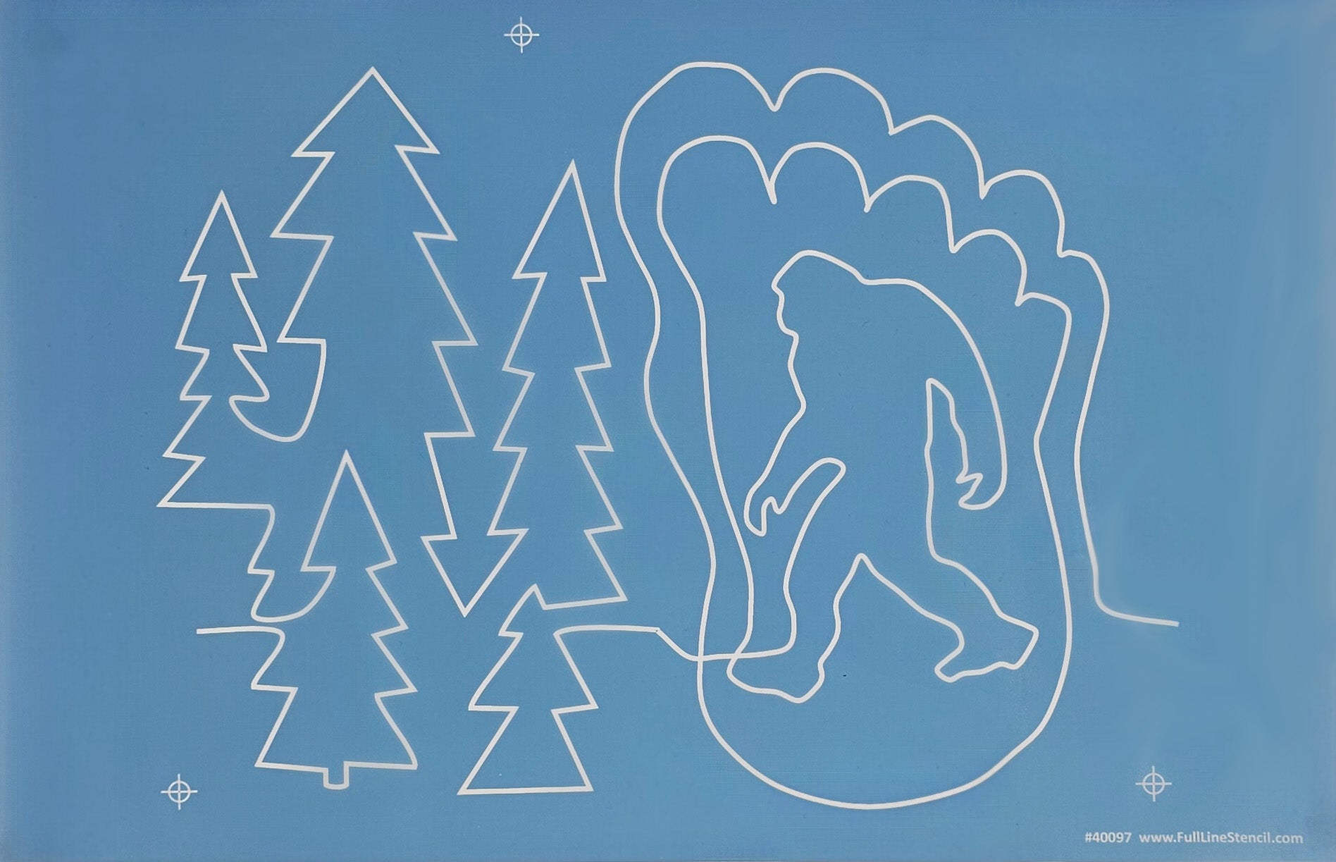 40097 Bigfoot Foot Print in the Woods – Hancy Creations/Full Line ...