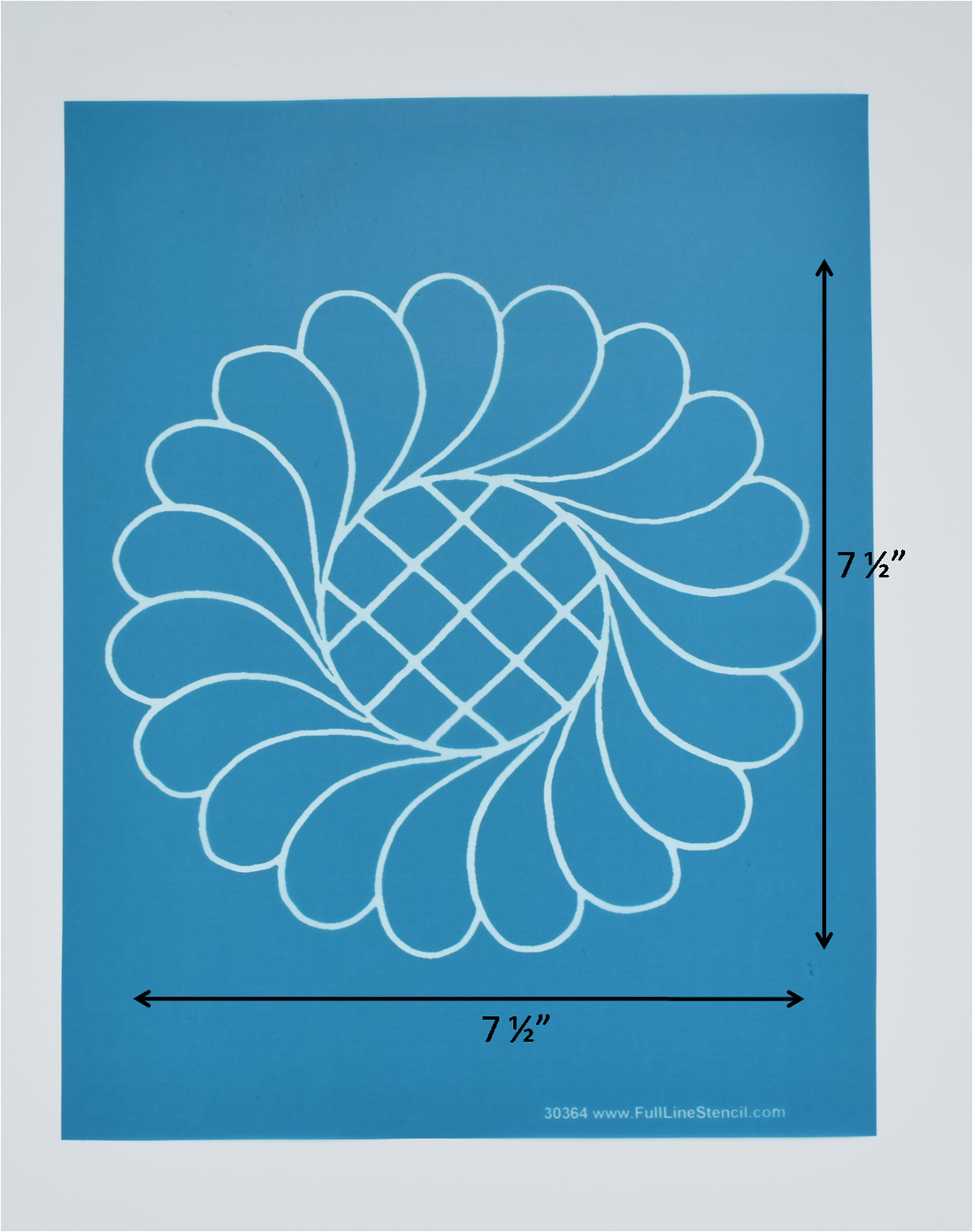 30364 Feather Wreath with Grid