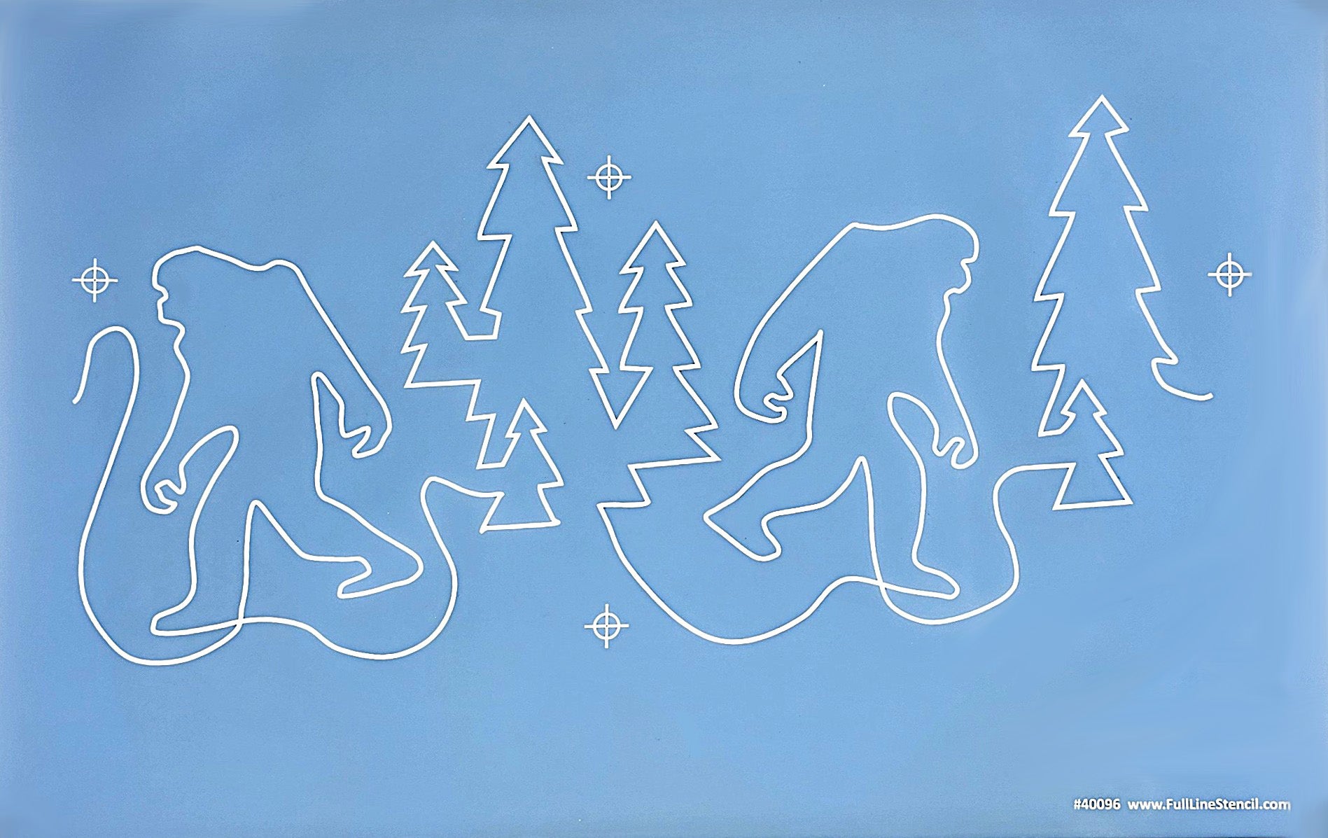 A Bigfoot Sighting Full Line Stencil – Hancy Creations/Full Line