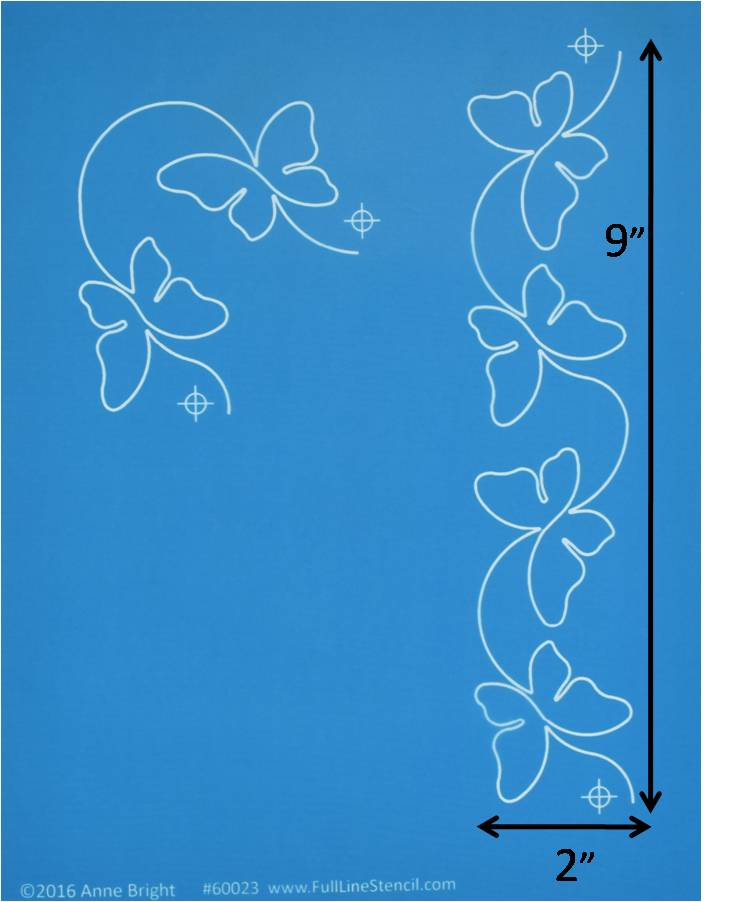 60023 Butterfly Border with Corner 2" width