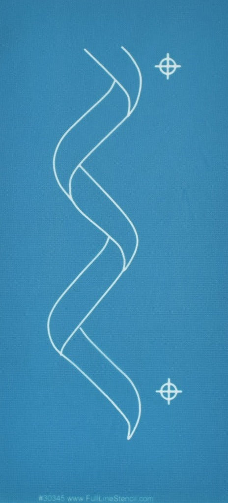 30345 Thin Ribbon Border – Full Line Stencil Store