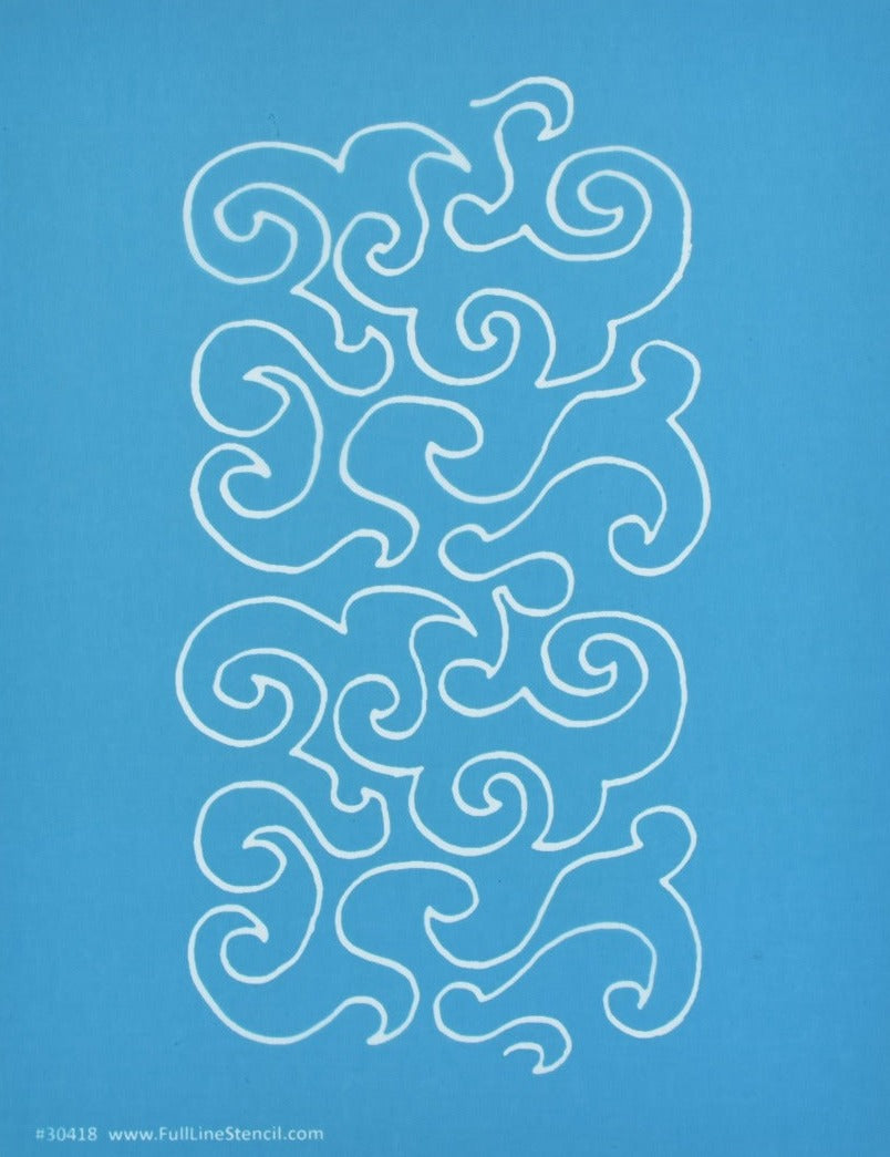 30418 Sherry's Meandering Border – Hancy Creations/Full Line Stencil Store