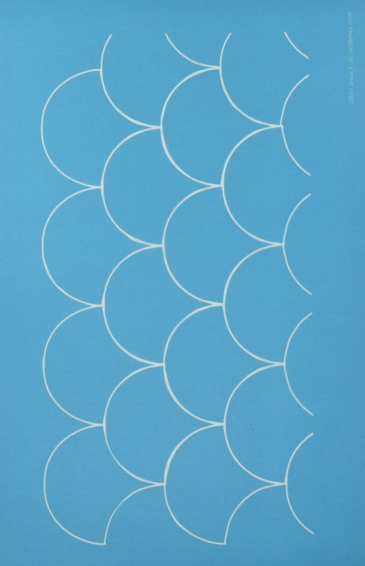 30679 Sashiko Stitch, Angled 7 Treasures – Full Line Stencil Store