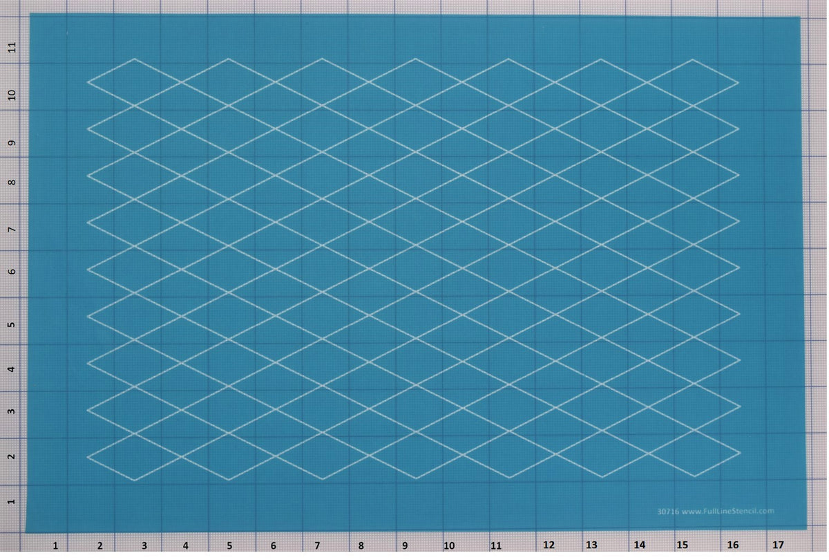 30716 Diamond Grid – Hancy Creations/Full Line Stencil Store