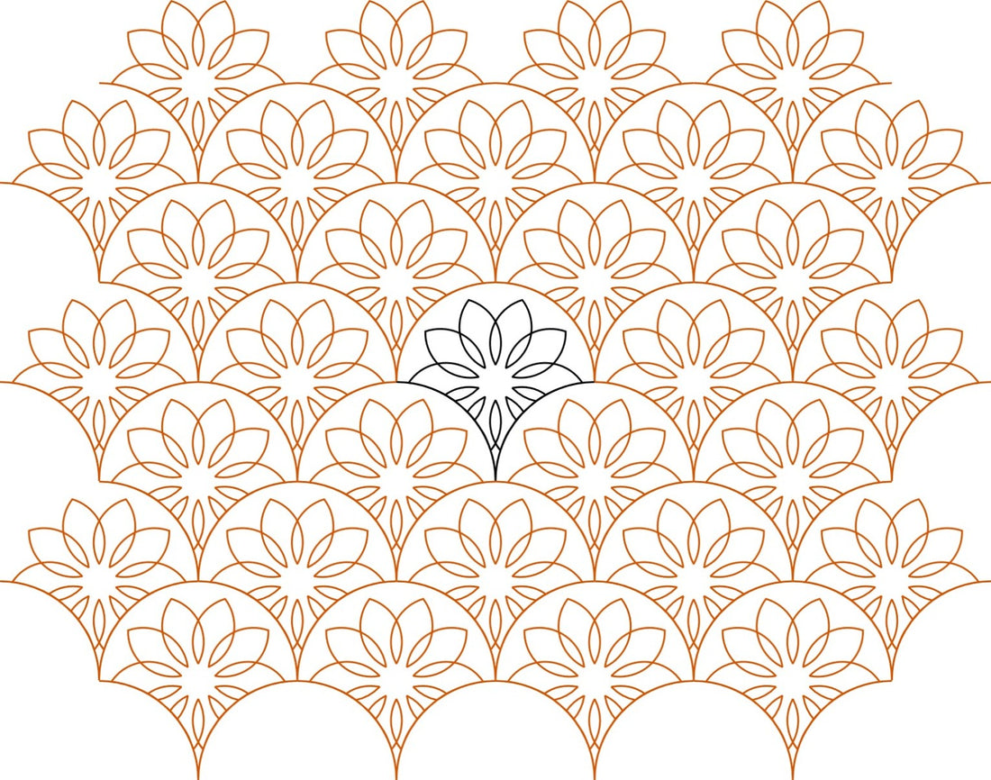 Quilting Creations Quilt Stencil Floral Design Large