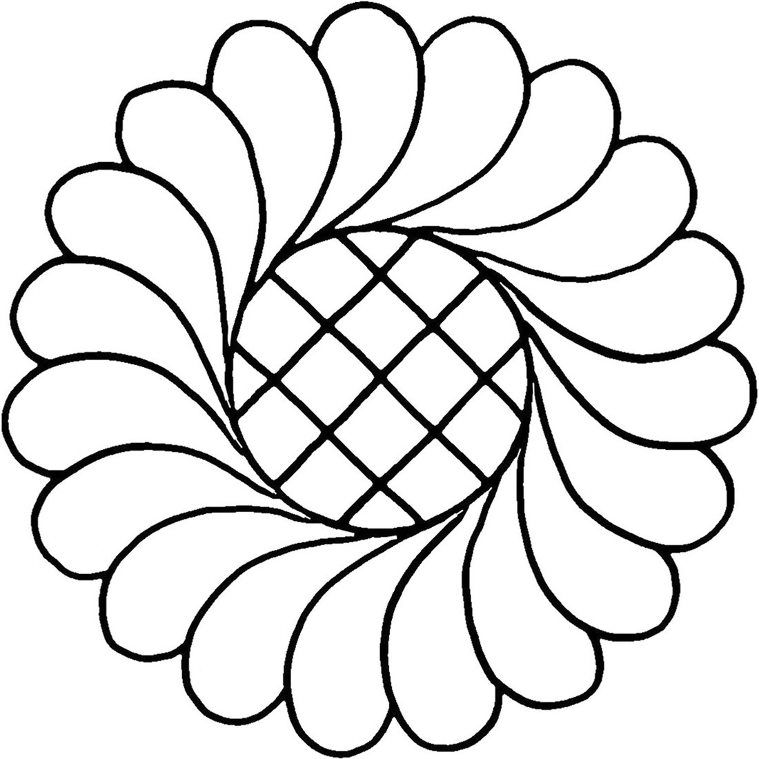 30364 Feather Wreath with Grid