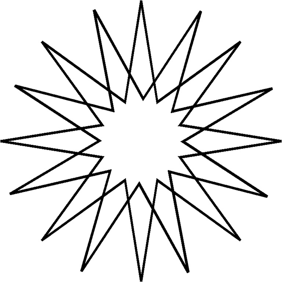 30407 16 Point Star – Hancy Creations/Full Line Stencil Store