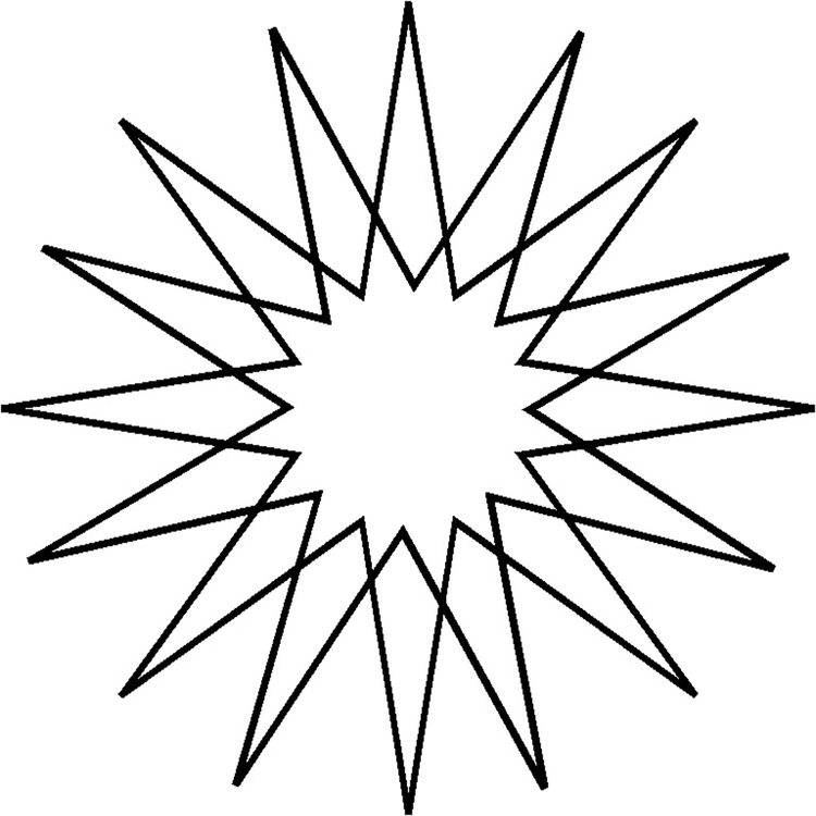 30407 16 Point Star – Full Line Stencil Store