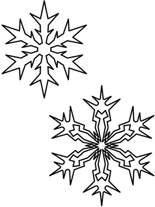30523 Continuous Snowflake Pair 1